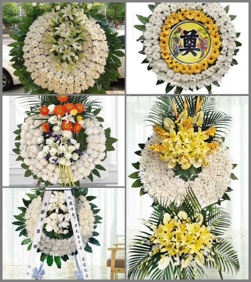 黑龙江佳木斯郊区大来镇双龙村花圈速递